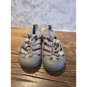 KEEN Kids Newport H2 Grey Purple Patterned Water Hiking Sandals Size US 3